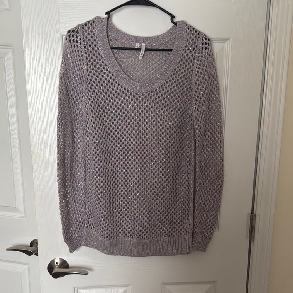 Lavender Knit Women's Sweater